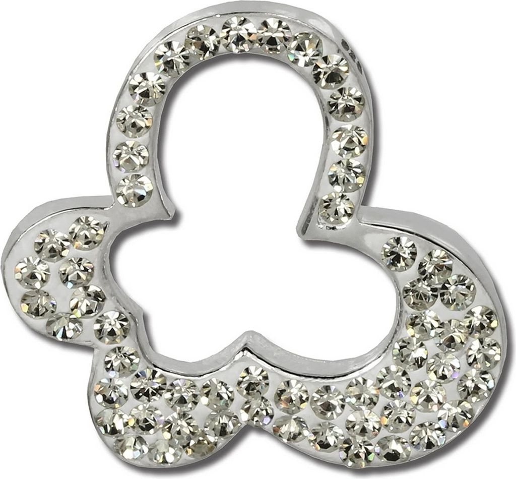 SilberDream Anhänger Damen Silber Schmuck weiß Schmetterling Kristalle D2GSH204W
