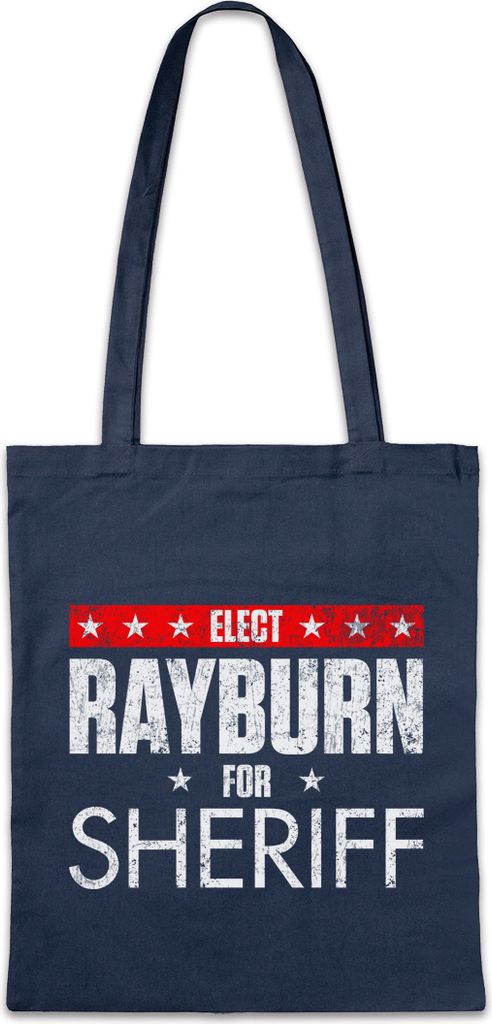 Urban Backwoods Elect Rayburn For Sheriff, Stofftasche, Farbe: Navy