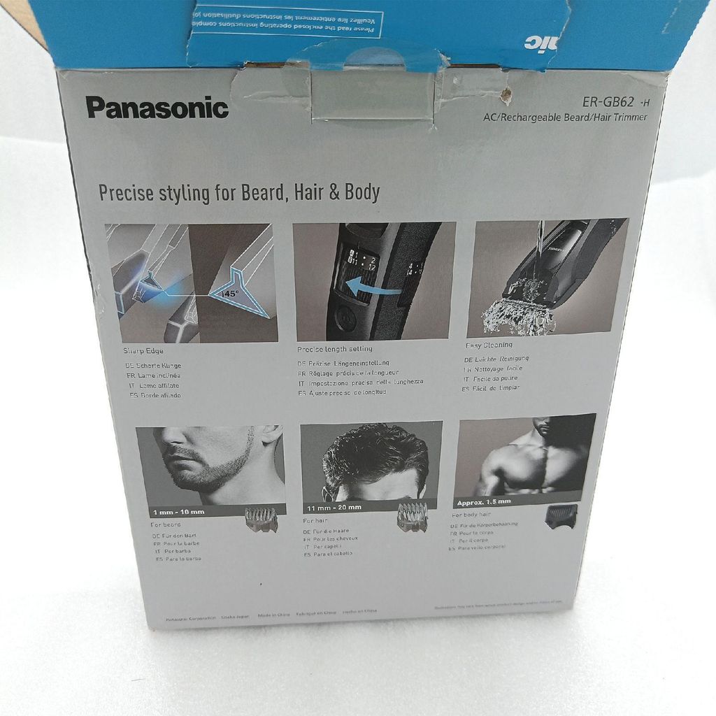 Panasonic ER-GB62-H503, trymer 3 w 1, 1-10 mm, 39 stopni, , Zdjęcie produktu 21