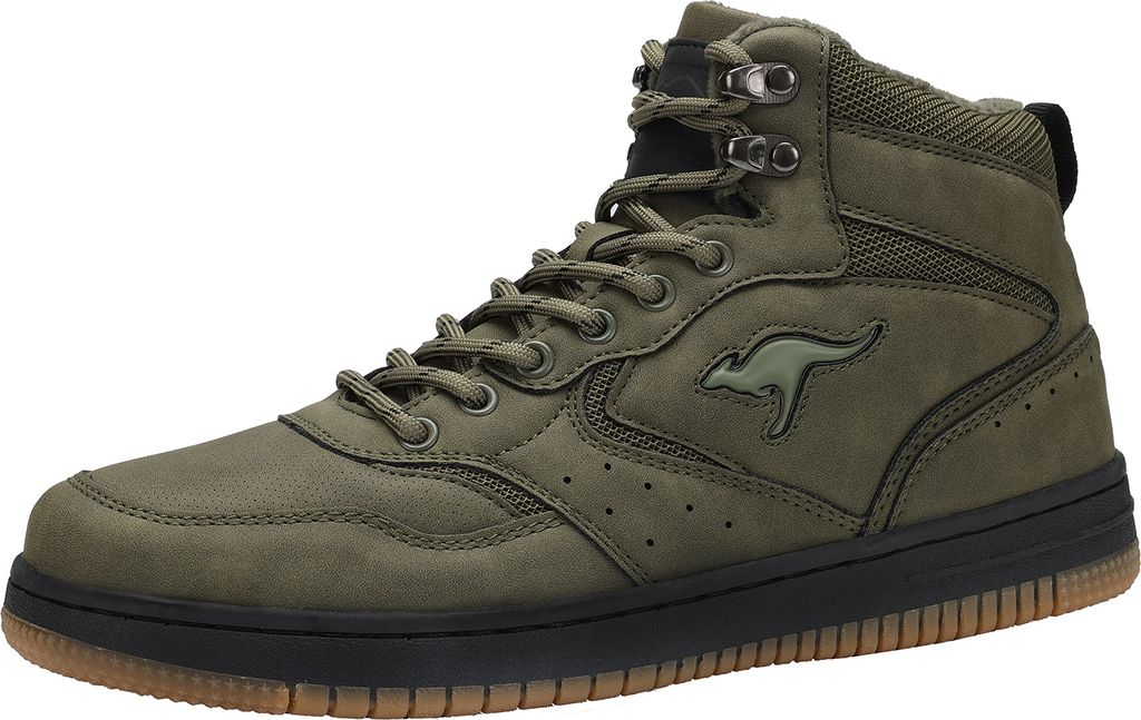 KangaROOS K-Watch Bliz High-Top Herren Sneaker Schuhe Warmfutter 81173 olivgrün, Schuhgröße:41 EU