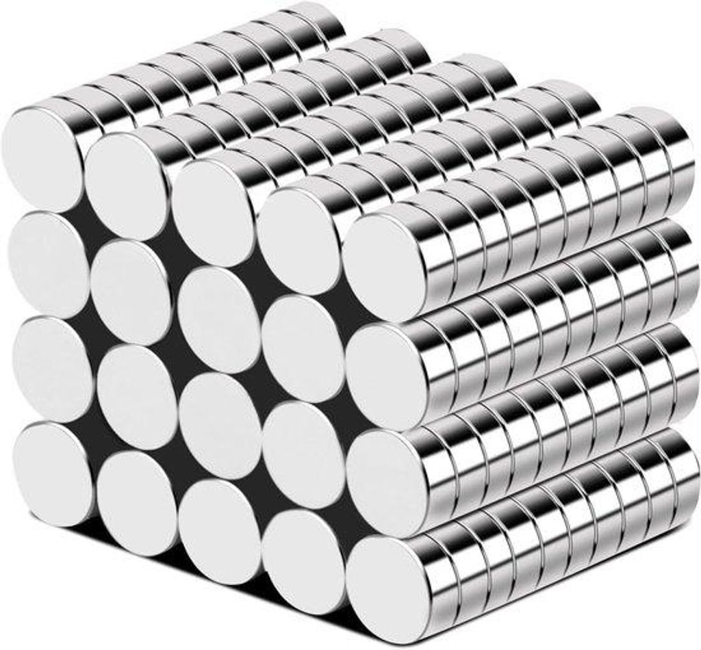 Miniatur-Neodymium-Magnete - Starke kleine Magnete - 200 Stück - Metall - Schwarz