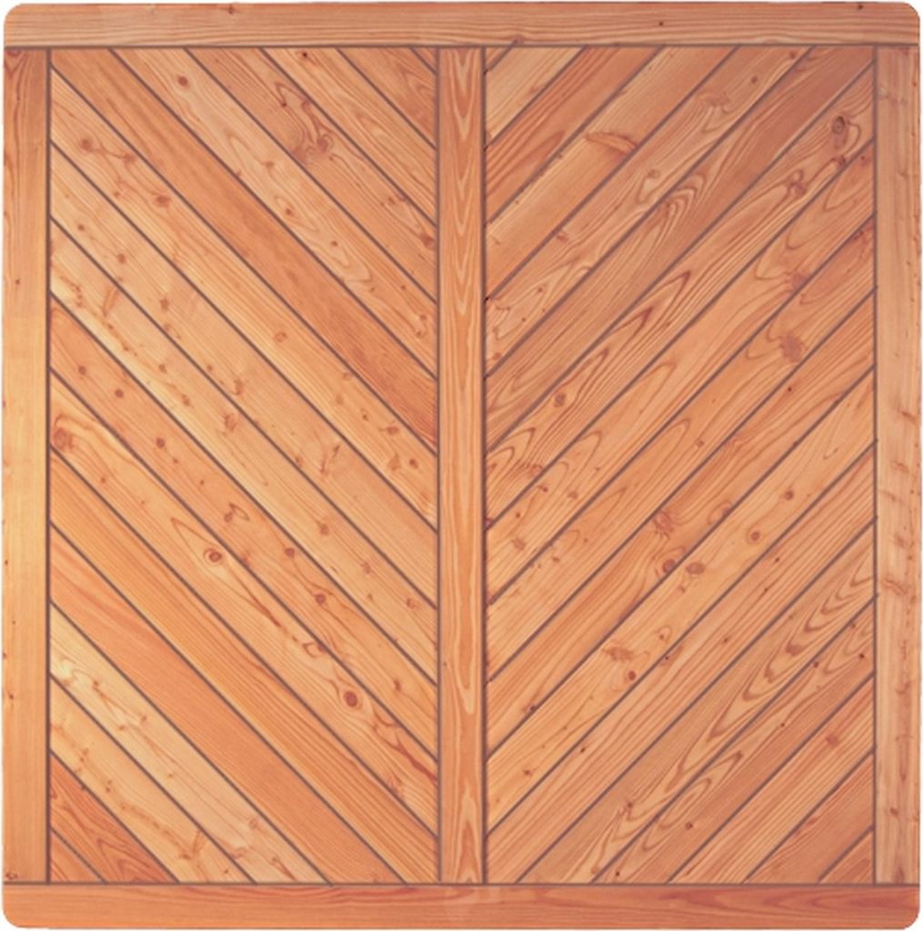 T&J SKAGEN Sichtschutzzaun Lärche 1800 x 1800 mm