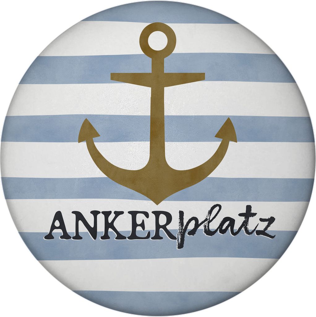 Anker Magnet mit Flaschenöffner rund mit Spruch Ankerplatz Produktbild 