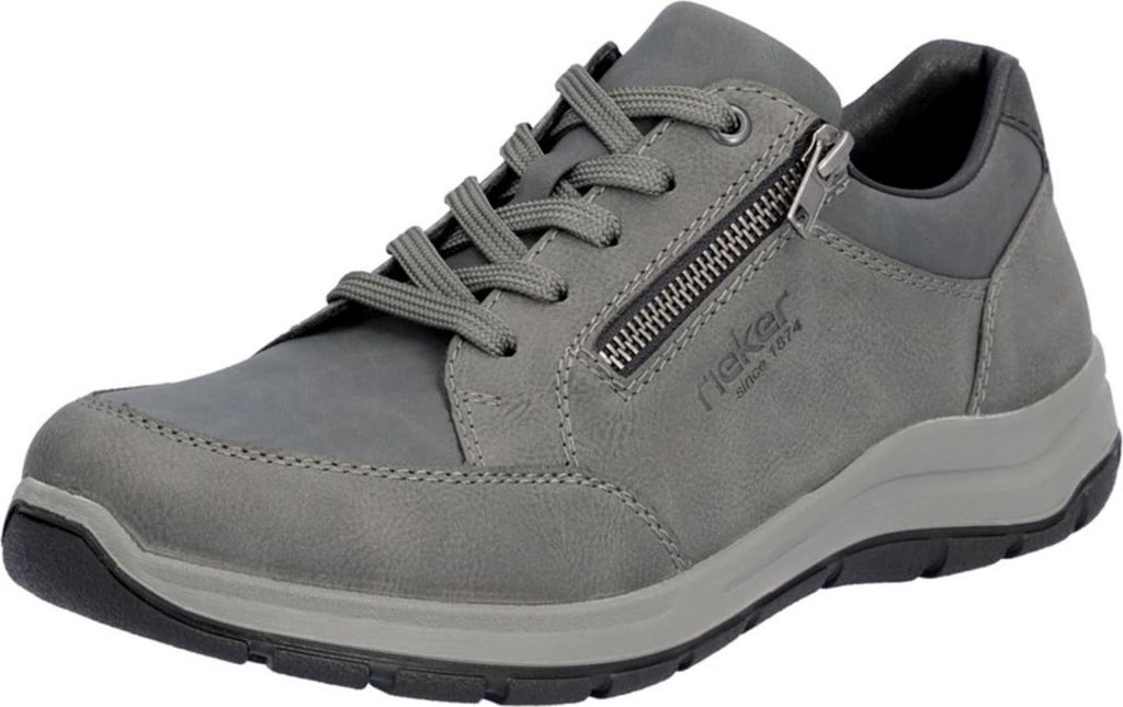 Rieker Komfort Schnürschuhe Herren 31383737313137 Grau 42 EU