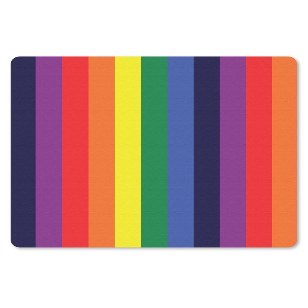 MuchoWow Mauspad Mousepad Regenbogen - Muster - Stolz 27x18 cm - Mousepads - Maus Mat - Pad - Mausunterlage - Büroartikel - Desk Matten