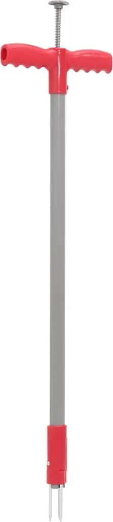 Tagliaerba Manuale Rosso e Grigio 93,5 cm Acciaio Verniciato a Polvere