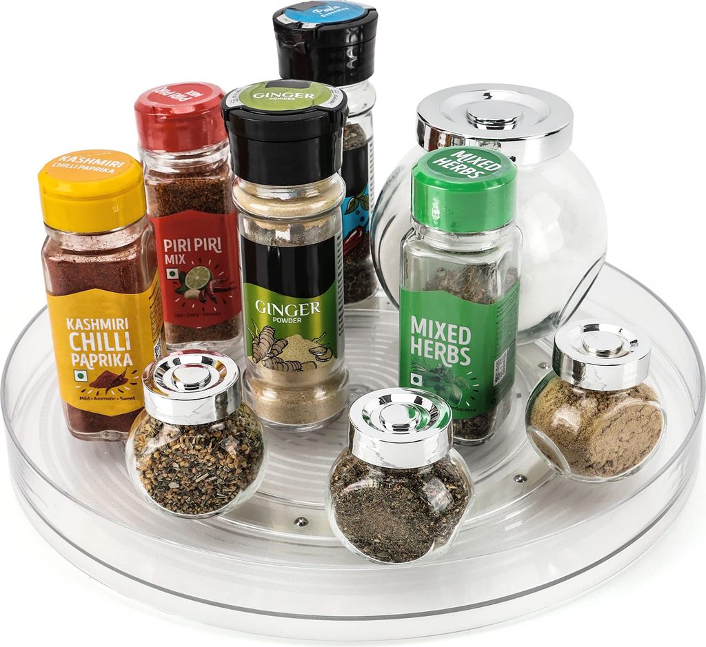 Belle Vous Drehteller Organizer Lazy Susan, Transparent, Produktbild 