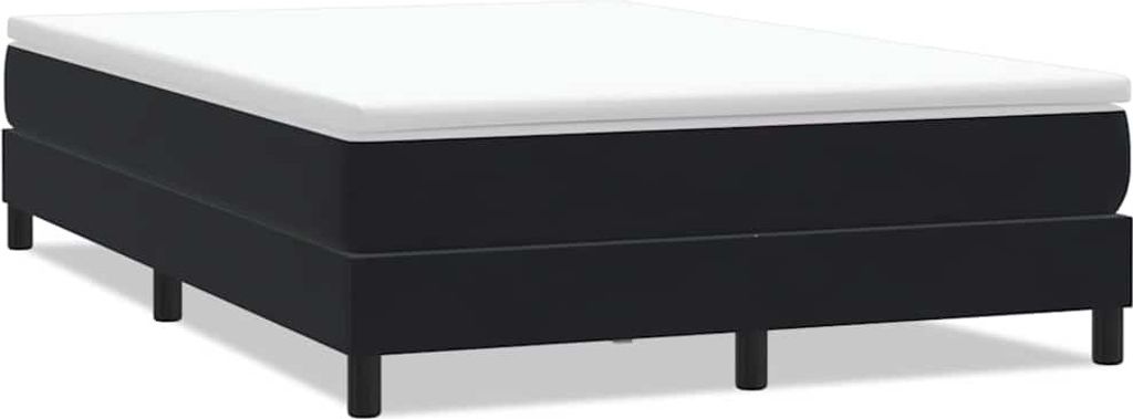 Boxspringbett ohne Matratze Schwarz 160x220 cm Samt