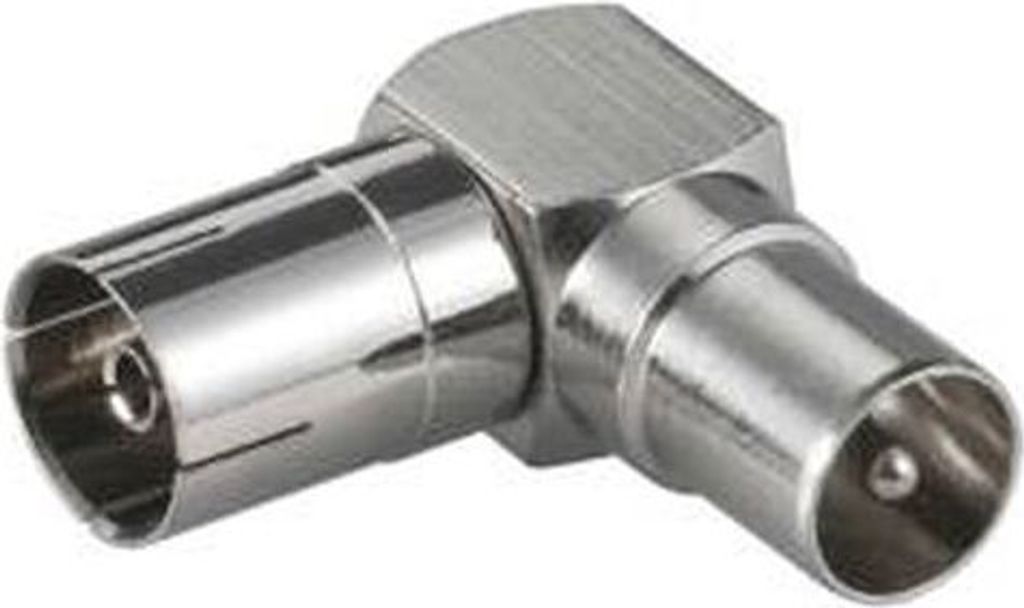 90-Grad-Winkeladapter TV-Antennenstecker und -Buchse