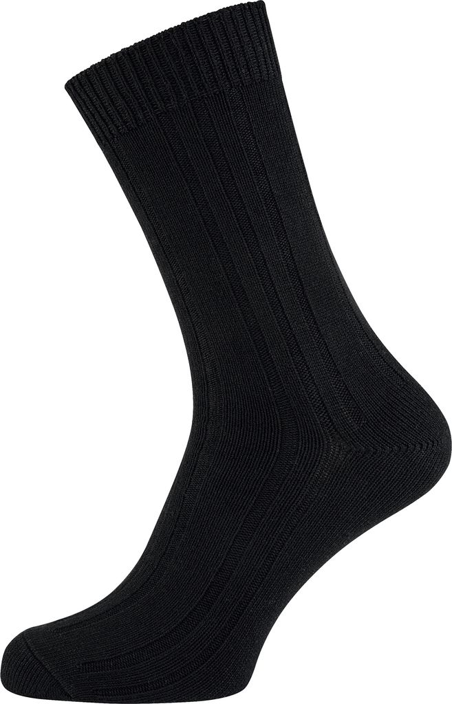 NUR DER Socken  uni mehr-pack Bambus* Warme Socke schwarz Produktbild 2