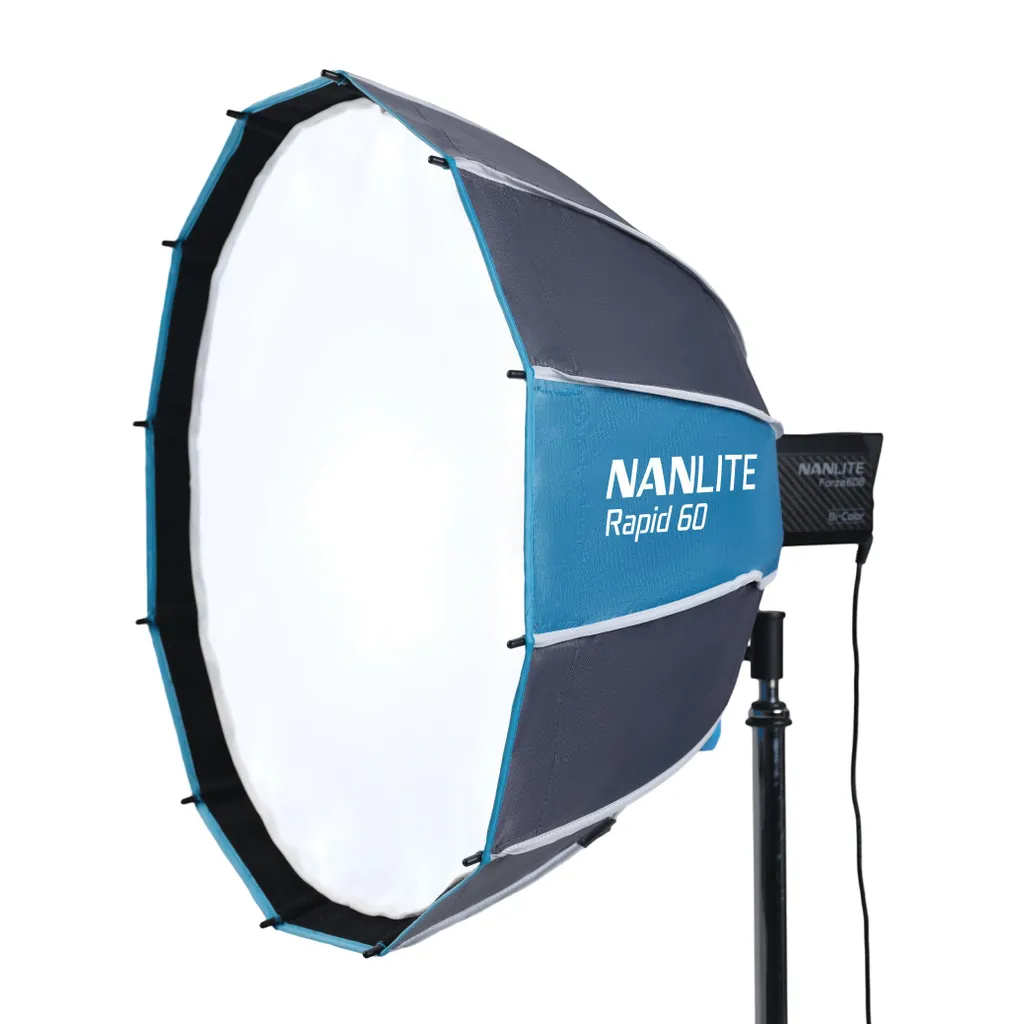 Boîte à lumière parabolique 60cm Nanlite pour projecteurs FM Mount
