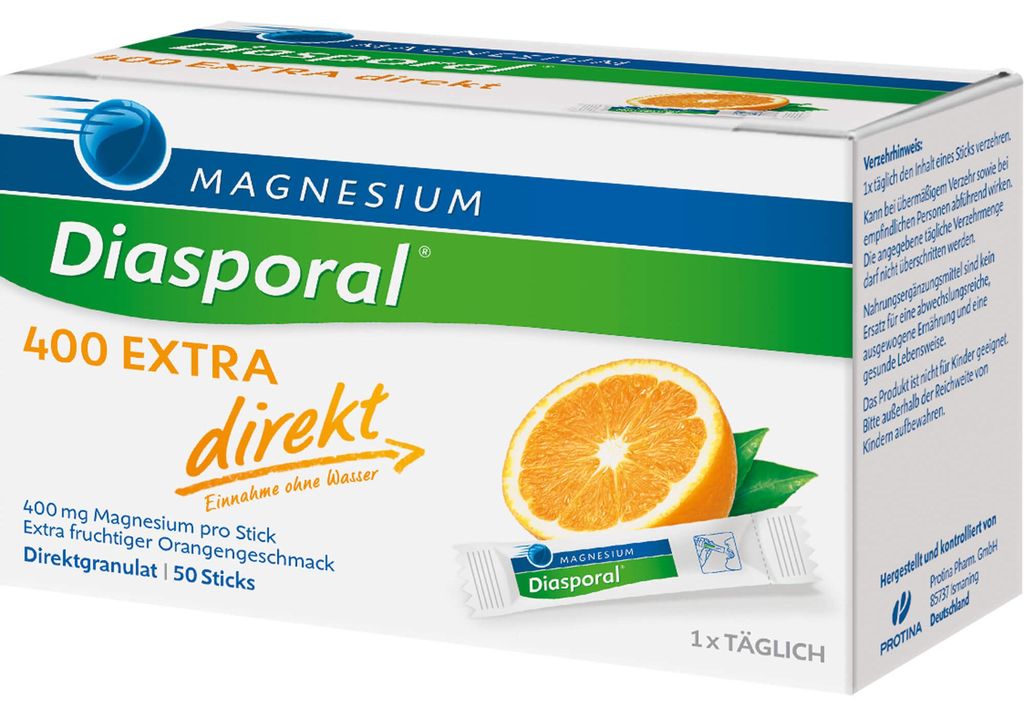 Magnesium Diasporal 400 Extra direct granulki 50 kapsułek Zdjęcie produktu 