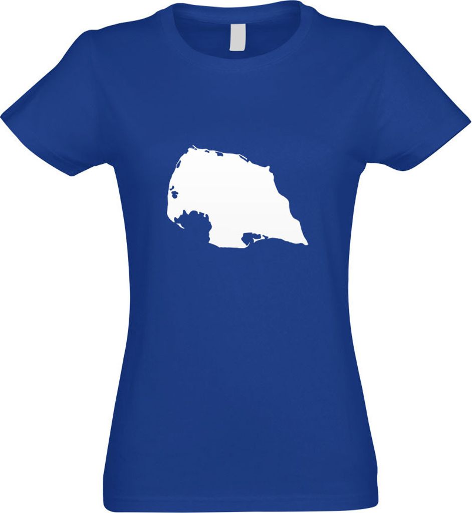 Kiwistar - T-Shirt tailliert - Damen - royal - Fehmarn - Deutschland - Insel - mit Motiv Bedruckt - Funshirt Design - Sport - Freizeit - Damen - S