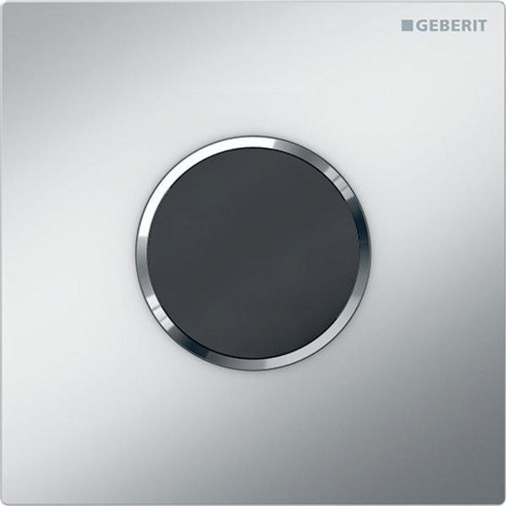 Geberit Urinalsteuerung mit elektronischer Spülauslösung, Batteriebetrieb, Abdeckplatte Typ 10, 116.035.JQ.1