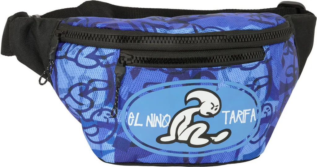 Borsa a Tracolla Safta El Niño Roller - Blue Black - 23 x 12 x 9 cm