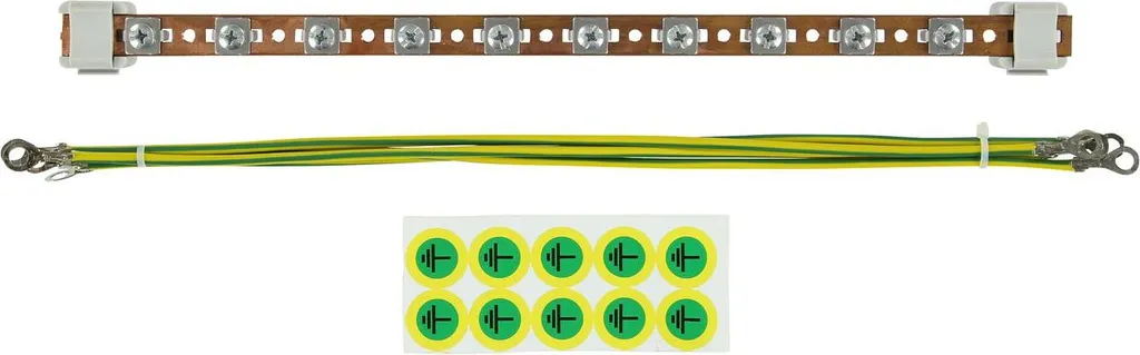 Lanview RAX141 Kit de mise à la terre 1U pour baie informatique 19"