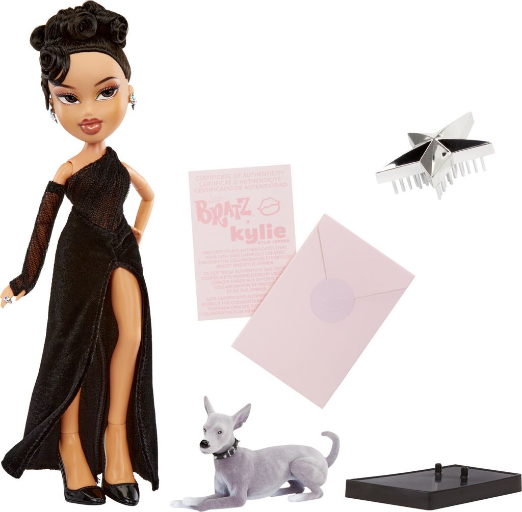 Bratz x Kylie Jenner - Abendmodepuppe - Sammlerpuppe mit Abendkleid, für Alter 6+ Bratz