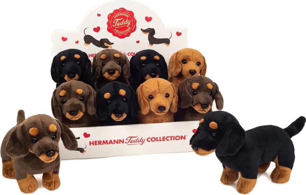 Teddy-Hermann jazvečík stojaci 3-farebný rôznofarebný 21 cm Obrázok produktu 