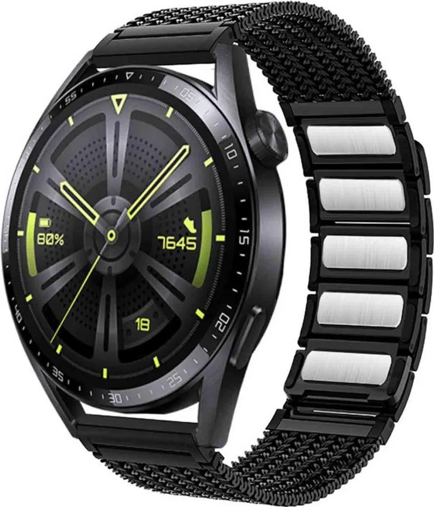 Cinturino Magnetico Acciaio Huawei GT5 GT6 Watch 5 Pro 22mm - Qualità
