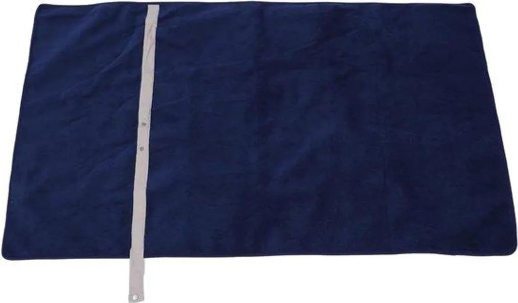 Couverture chauffante USB en polyester bleu marine avec chauffe rapide