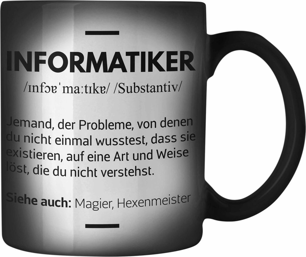 Trendation - Informatiker Farbwechsel Zauber-Tasse Geschenk Produktbild 