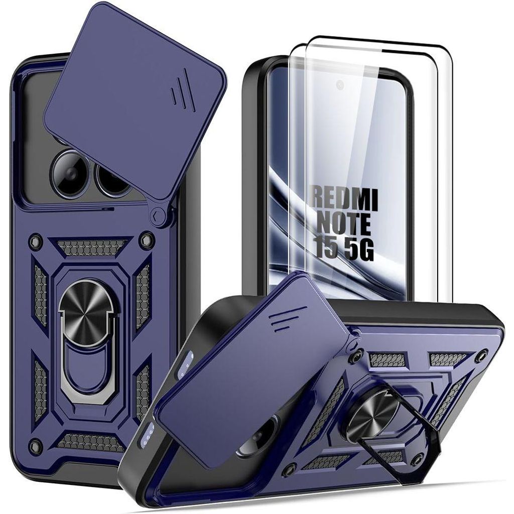Coque + 2 Verres Trempés pour Xiaomi Redmi Note 15 5G/4G, Image du produit 