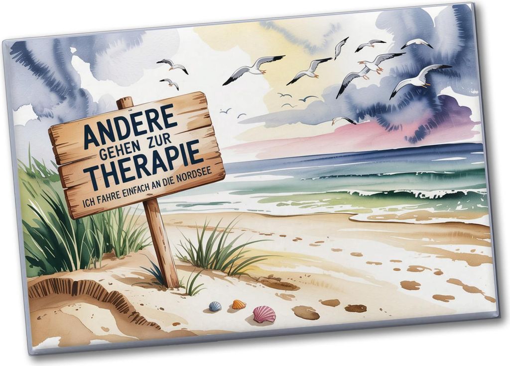 Nordseestrand ist die beste Therapie mit Möwen Souvenir Souvenir Magnet