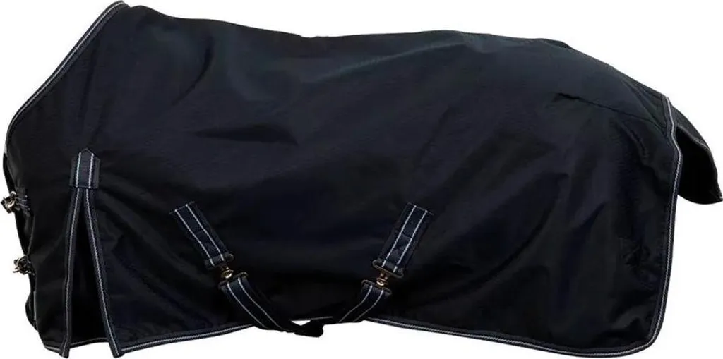 Couverture 600D résistante et chaude 200g pour poney noir 80-110cm