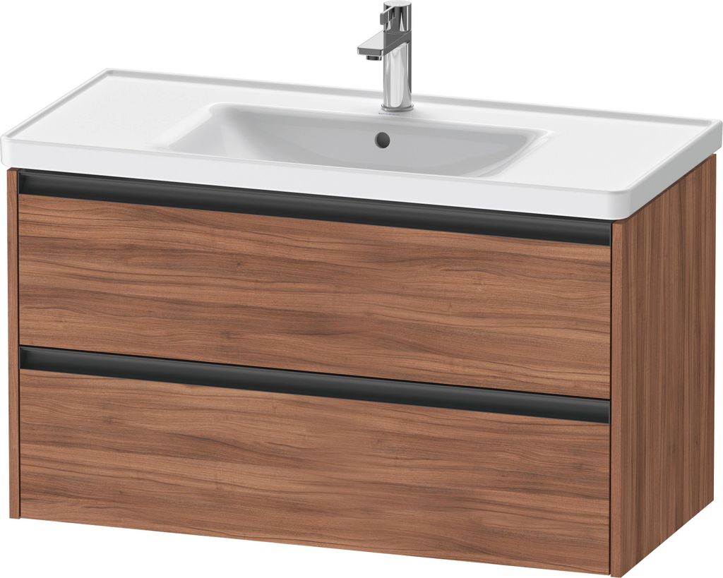 Duravit Ketho.2 Wastafelonderkast 98,4x45,5x54,9 cm Mat Noten