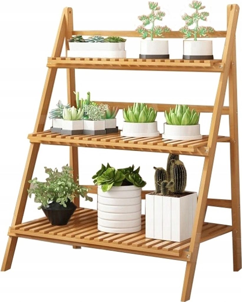 Bambusständer, Blumenständer, Blumenleiter, Blumenbeet Produktbild 1