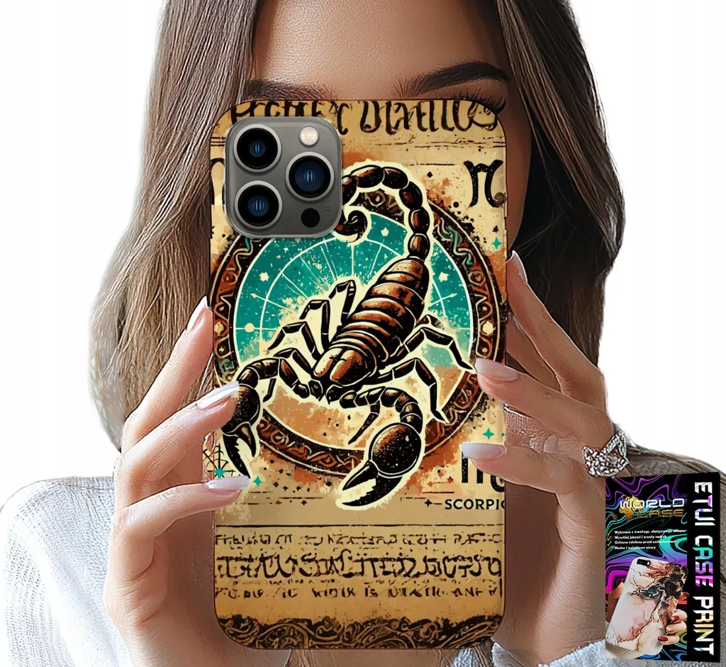 Custodia Per Iphone 11 Pro Max - Segno Zodiacale Scorpione Astronomia + Film
