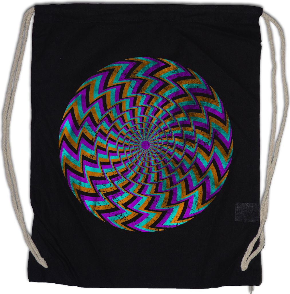 Urban Backwoods Hypno Spiral II, Turnbeutel, Farbe: Schwarz