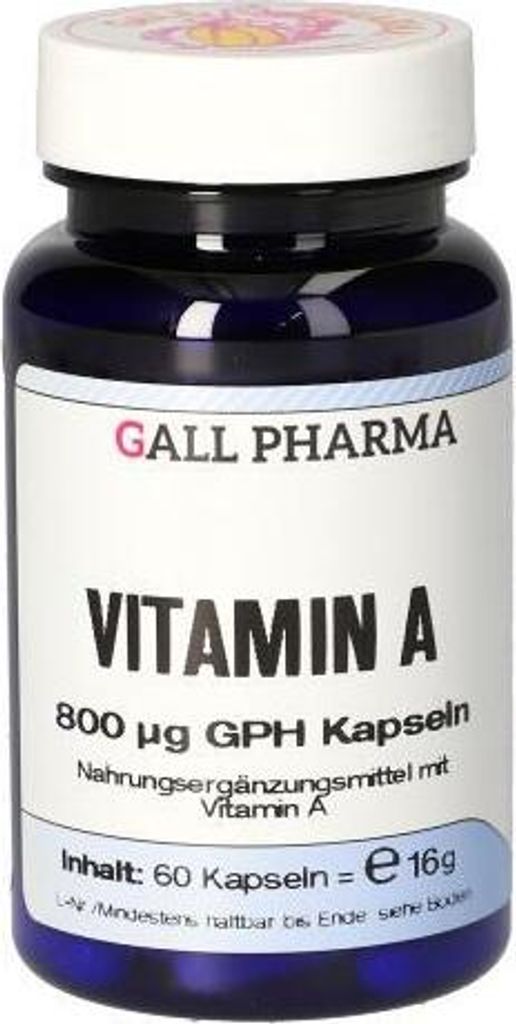 GALL PHARMA Vitamin A 800 μg GPH Kapseln, 60 St. Kapseln