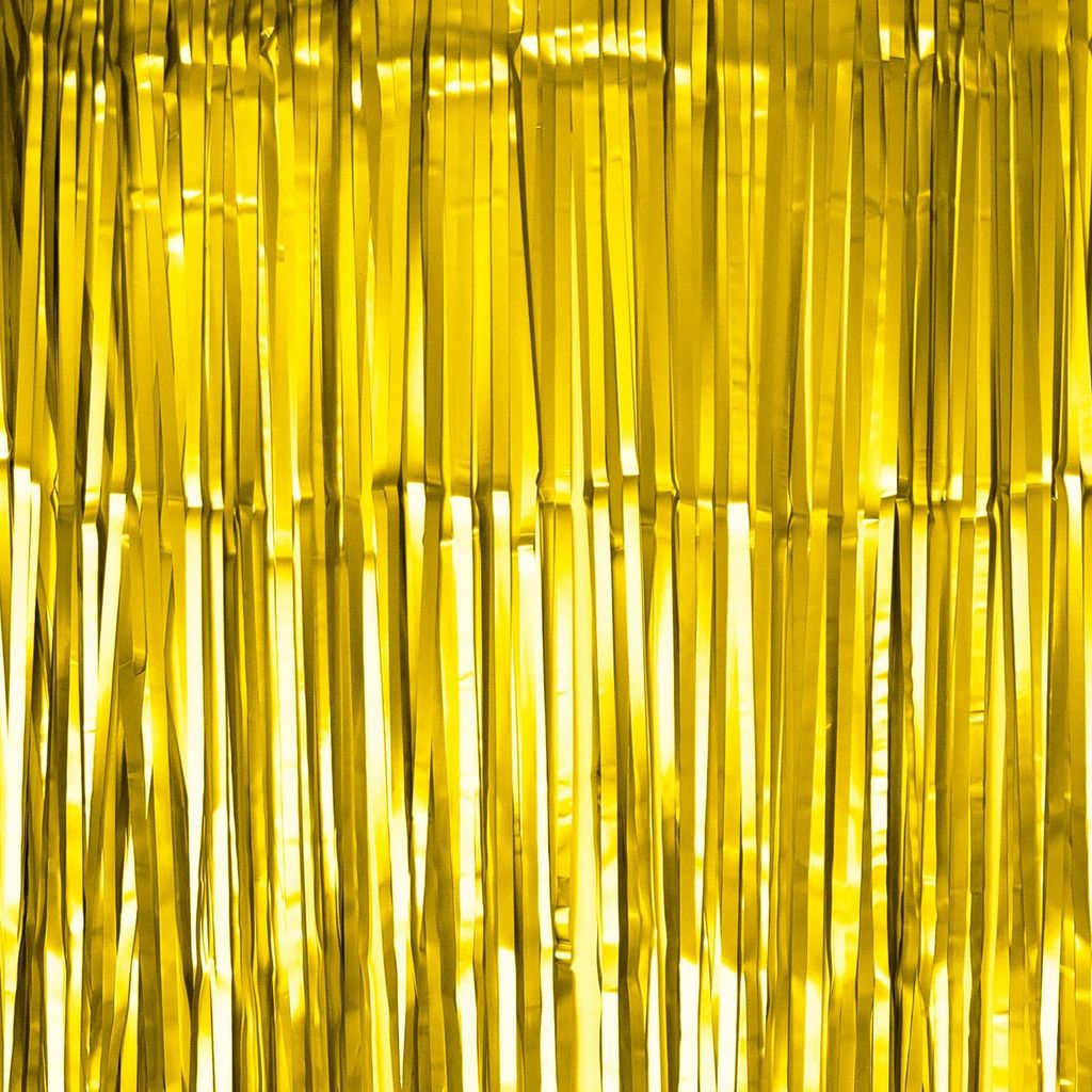 Oblique Unique Lametta Vorhang für Weihnachten Silvester Produktbild