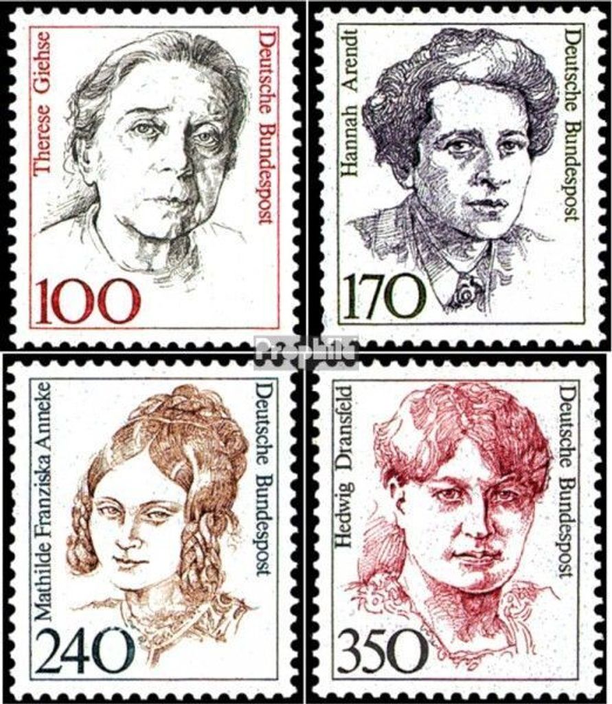 Briefmarken BRD (BR.Deutschland) 1988 Mi 1390-1393 (kompl.Ausg.) FDC Frauen der deutschen Geschichte (VI)