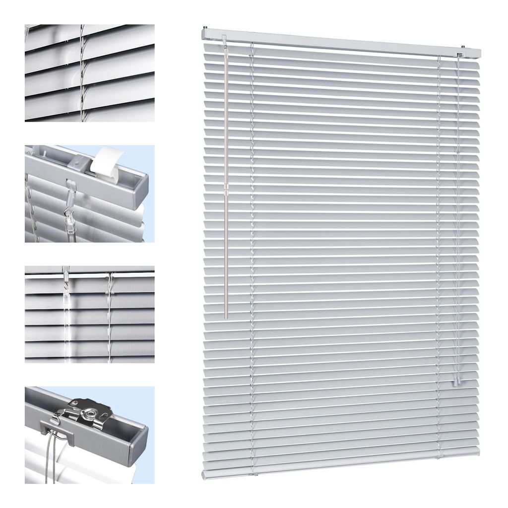 Sekey Alu-Jalousie Siber 60×130 cm Aluminium-Jalousie ohne Produktbild 