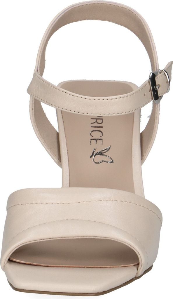 Caprice Damen Sandalette Leder Schnalle Karreé 9-28319-42, Größe:36 EU, Farbe:Beige