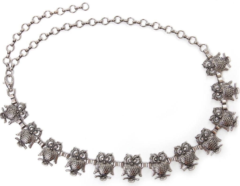 Kettengürtel Nala mit kleinen Eulen von collezione alessandro