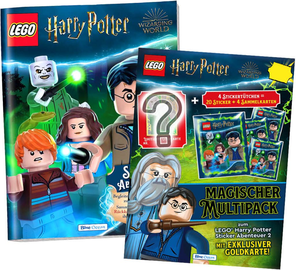 Blue Ocean LEGO Harry Potter Sticker Serie 2 - Sammelsticker (2024) - 1 Album + 1 Multipack