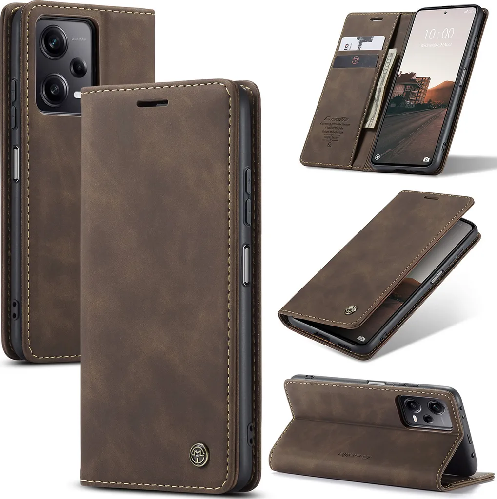 Cover Xiaomi Redmi Note 12 Pro+ Business - Stand Leather Coffee