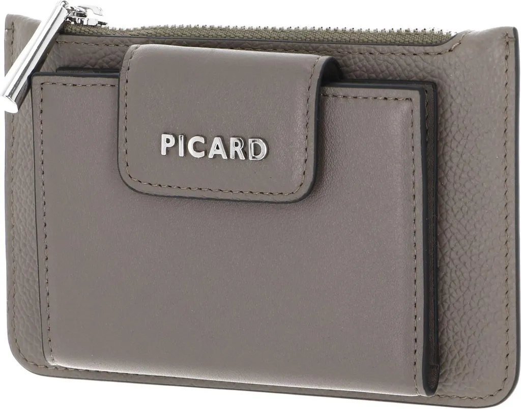 Petit portefeuille cuir taupe PICARD Embrace : fini l'encombrement