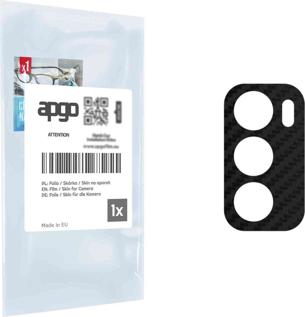 apgo Objektivschutz-Folie, Kameraschutz kompatibel mit Motorola Moto G40 Fusion Dual SIM, Carbon-Imitation, Rückseite Schutzfolie für Kamera-Inse...