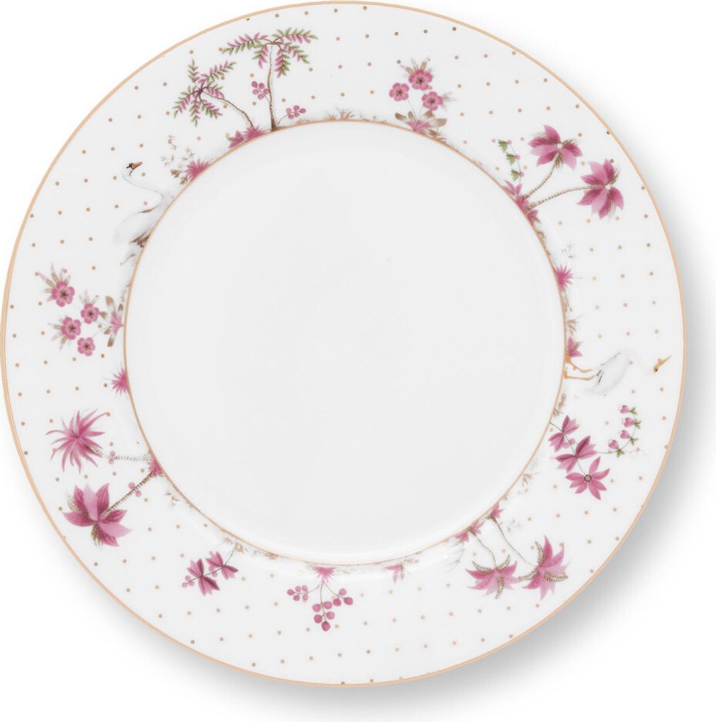 Pip Studio Frühstücksteller Jolie Dots Gold Pink (21cm) Produktbild 