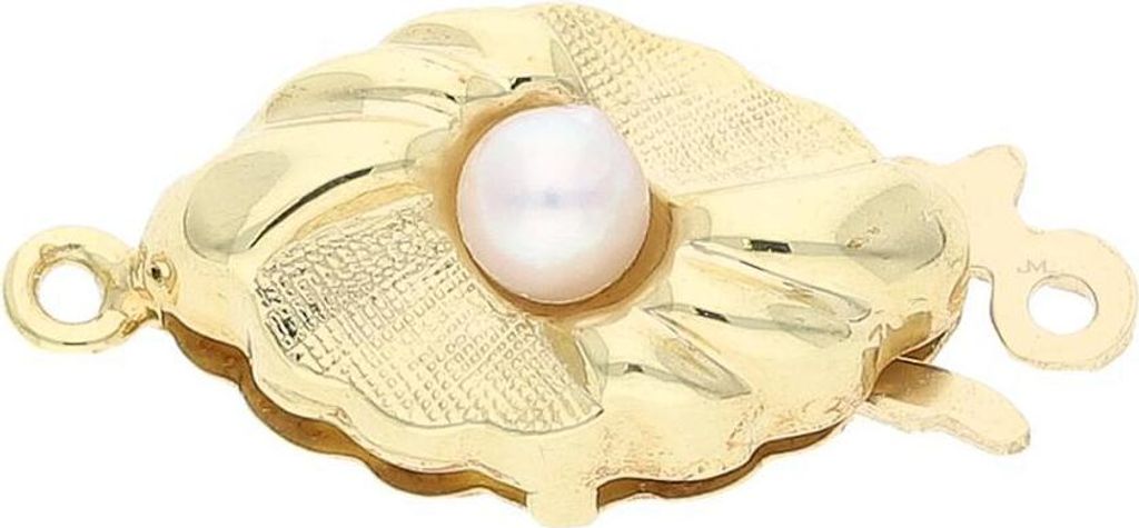 JuwelmaLux Perlenschließe 375/000 (9 Karat) Gold mit Akoya Zuchtperle JL30-09-4183