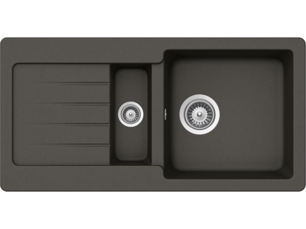 Schock Einbauspüle Typos D-150S A Asphalt - Auflagespüle