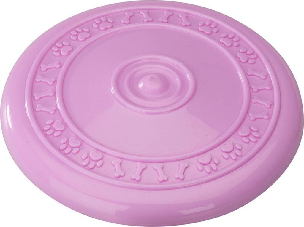 Europet Bernina Hundespielzeug Gummi Frisbee Strawberry rosa