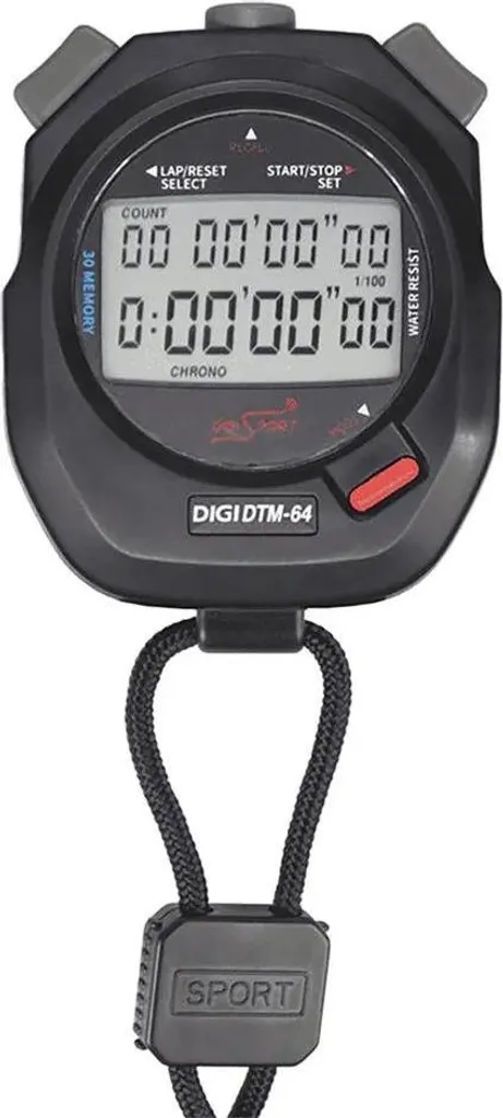 Chronomètre Sporti France C-30 Noir One Size pour Entraînement Sportif