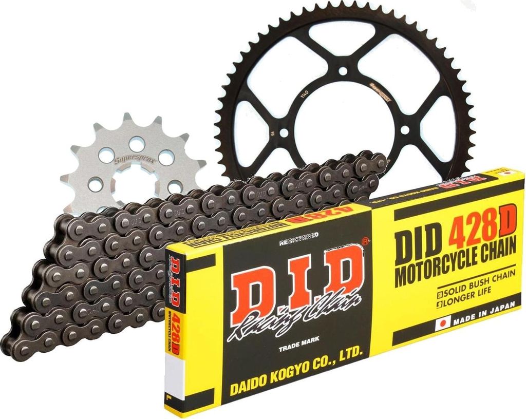 D.I.D Kettensatz Stahl 428D / 140 Clipschloss kompatibel Produktbild 