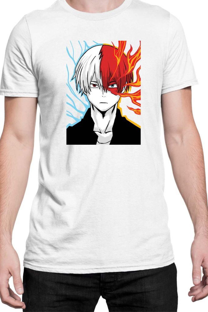 Herren T-Shirt Manga Japan Anime Comics Animation My Hero Anime Academia 27, Man S / Weiß