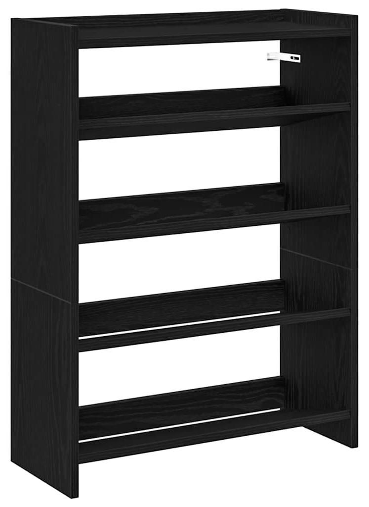 vidaXL Portascarpe nero 60x25x81 cm Materiale a base di Immagine del prodotto 